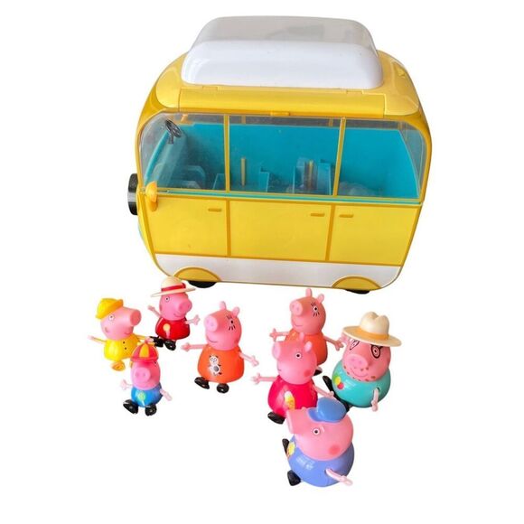 Peppa Pig Family Camper Van Vintage 2003 Car made in UK - Picture 2 of 13